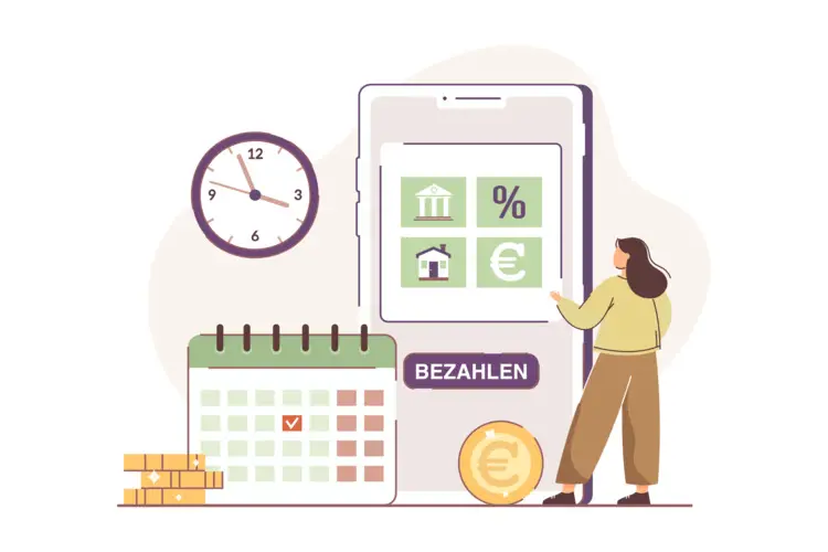 Frau, Handy und Kalender Frau, Handy und Kalender