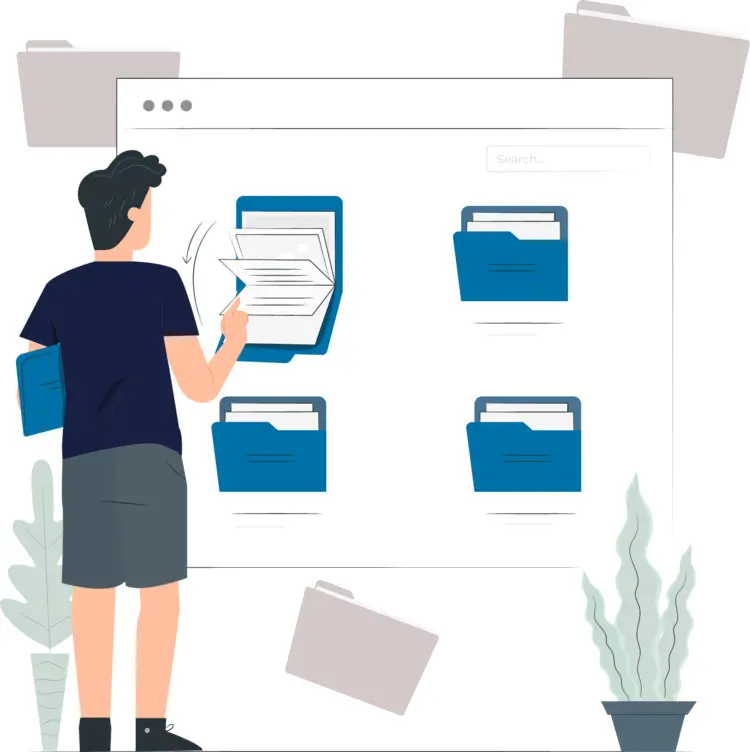 Mann mit Files Mann mit Files